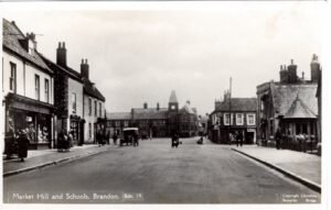 a view of Market Hill and Schools, Brandon