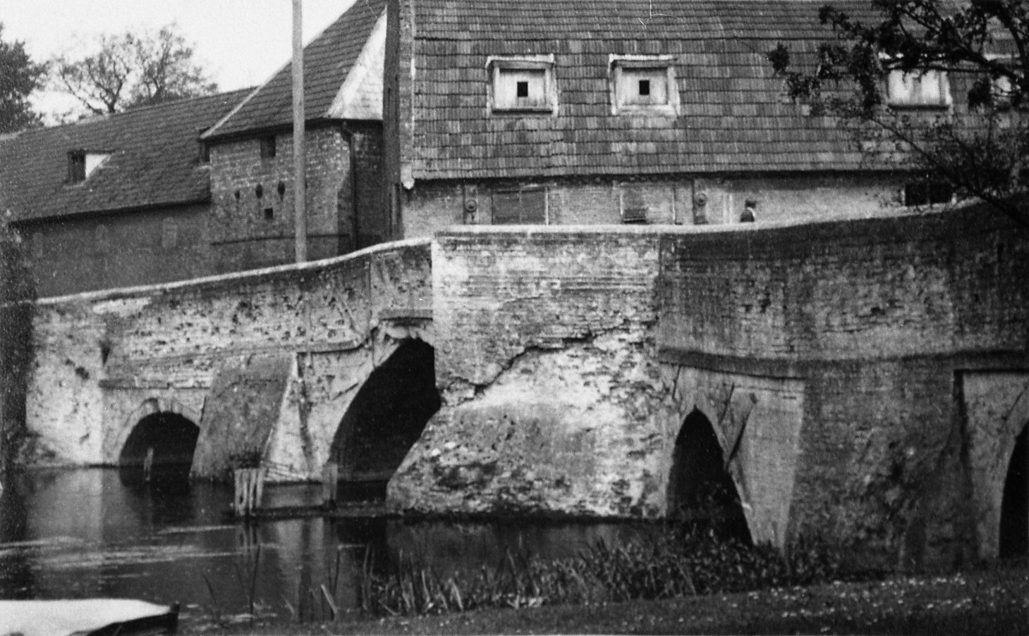 old bridge with crumbling masonry